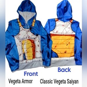 NEW Vegeta Body Armor Cosplay Hoodie! Full Sublimation. Men M. Unisex Item.